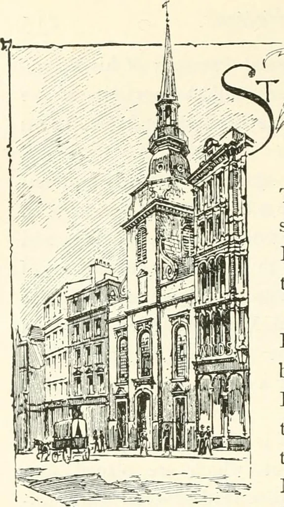 An illustration from London city churches, 1896, leaf 243