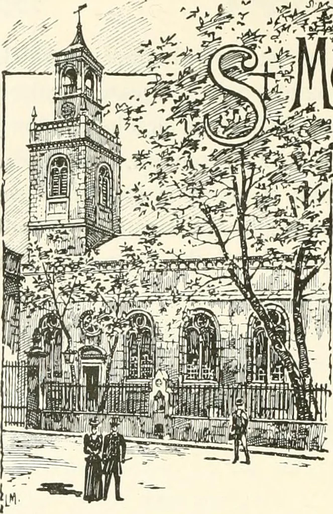 An illustration from London city churches, 1896, leaf 257
