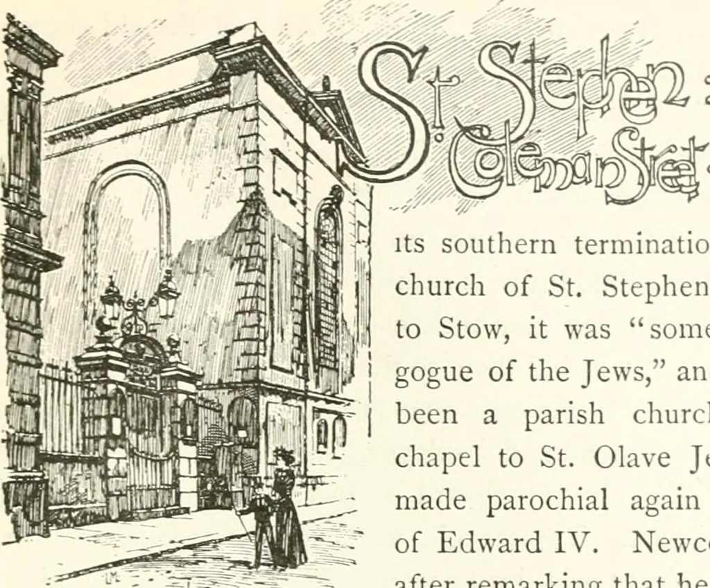 An illustration from London city churches, 1896, leaf 318