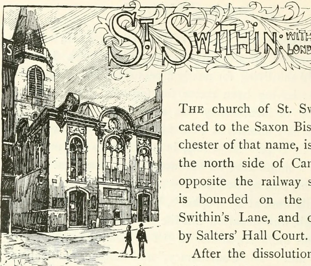 An illustration from London city churches, 1896, leaf 329