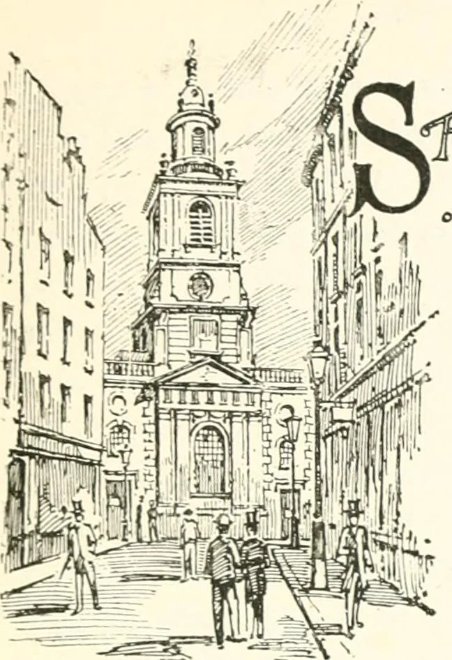 An illustration from London city churches, 1896, leaf 364