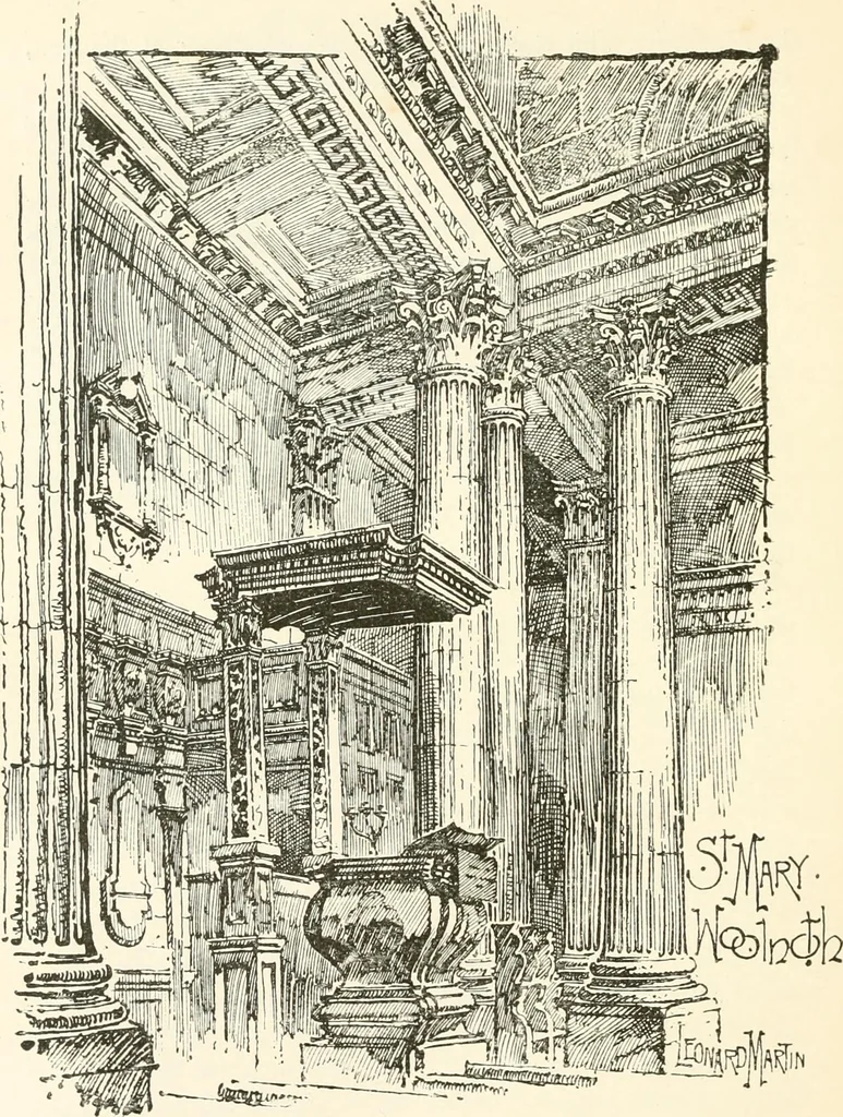 An illustration from London city churches, 1896, leaf 381