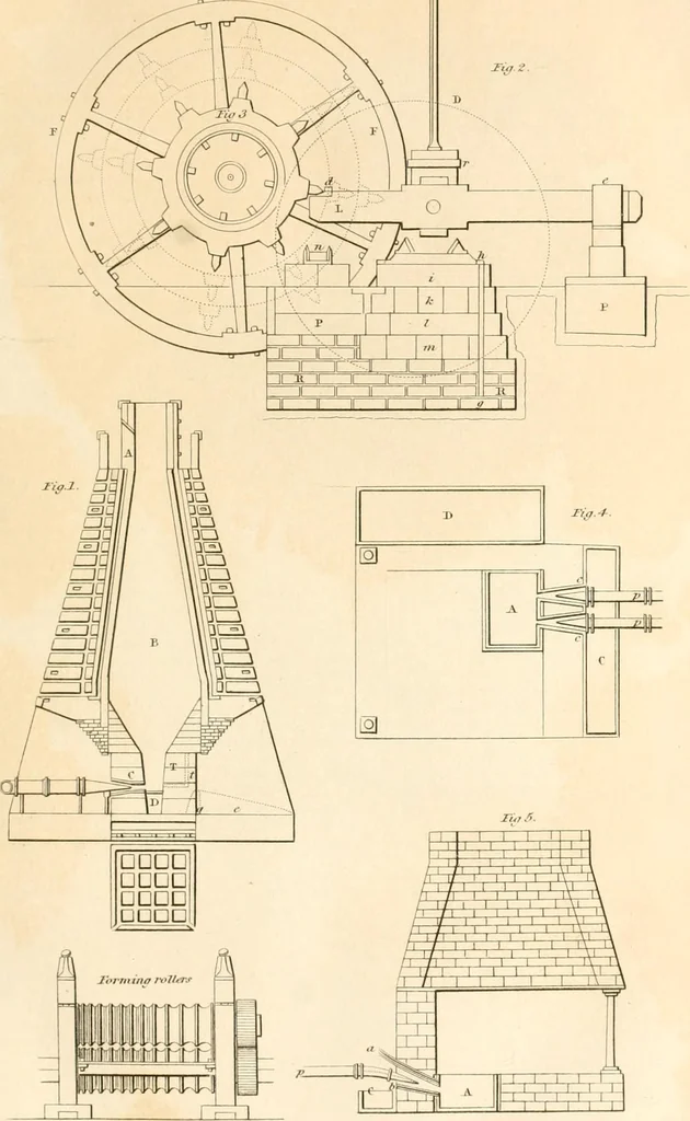 An illustration from A London encyclopaedia, or universal dictionary of science, art, literature and practical mechanics : comprising a popular view of the present state of knowledge : illustrated by numerous engravings, a general atlas, and appropriate diagrams, 1829, leaf 212