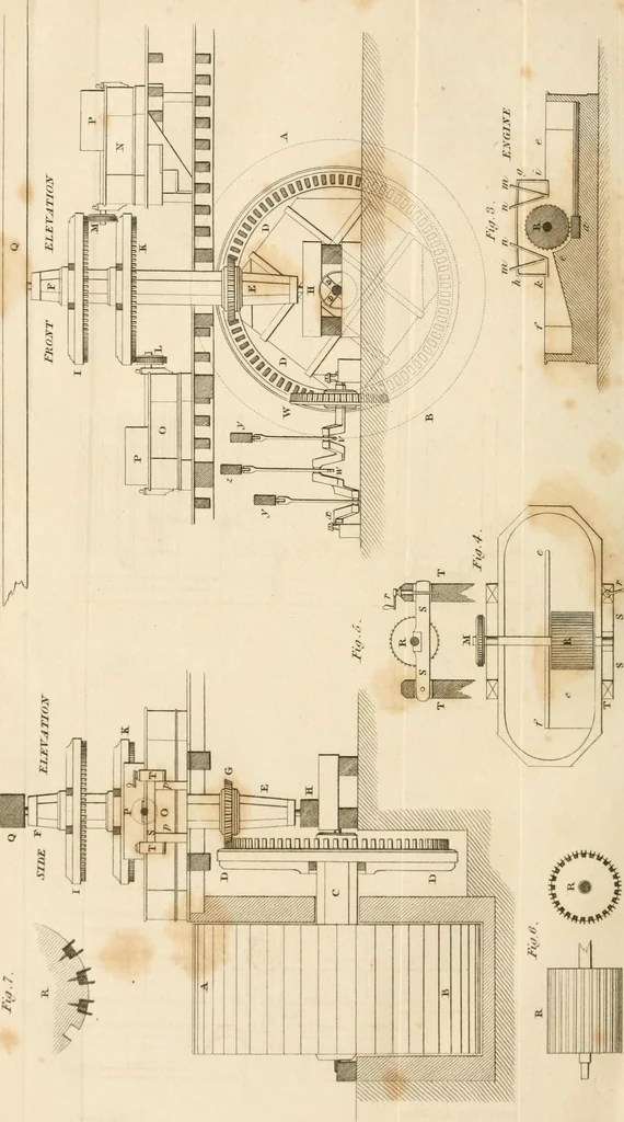 An illustration from A London encyclopaedia, or universal dictionary of science, art, literature and practical mechanics : comprising a popular view of the present state of knowledge : illustrated by numerous engravings, a general atlas, and appropriate diagrams, 1829, leaf 585
