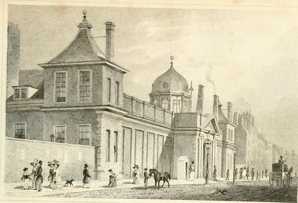 An illustration from London and its environs in the nineteenth century : illustrated by a series of views from original drawings, 1831, leaf 182