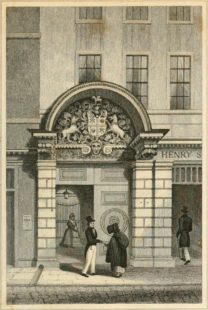 An illustration from London and its environs in the nineteenth century : illustrated by a series of views from original drawings, 1831, leaf 184