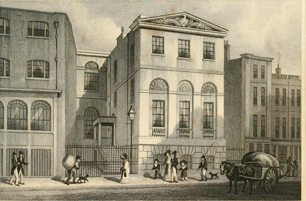 An illustration from London and its environs in the nineteenth century : illustrated by a series of views from original drawings, 1831, leaf 184