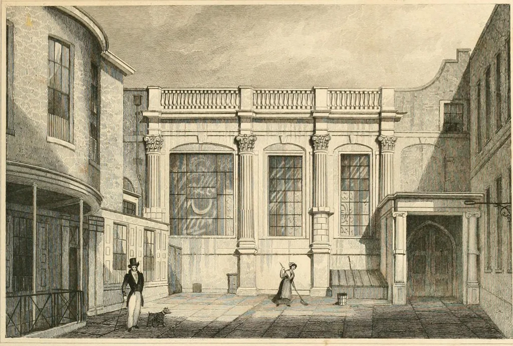 An illustration from London and its environs in the nineteenth century : illustrated by a series of views from original drawings, 1831, leaf 204