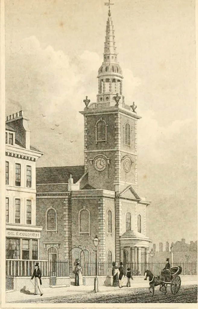 An illustration from London and its environs in the nineteenth century : illustrated by a series of views from original drawings, 1831, leaf 206