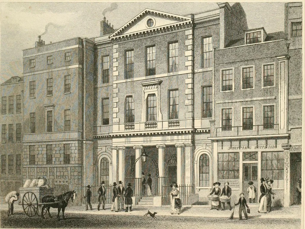 An illustration from London and its environs in the nineteenth century : illustrated by a series of views from original drawings, 1831, leaf 212