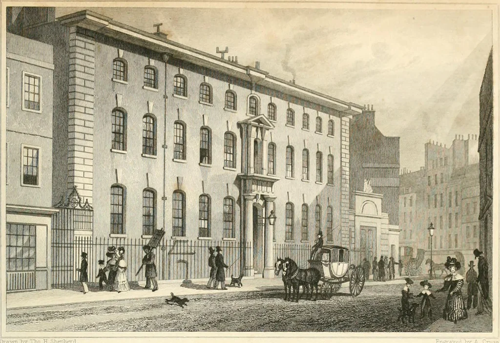 An illustration from London and its environs in the nineteenth century : illustrated by a series of views from original drawings, 1831, leaf 230