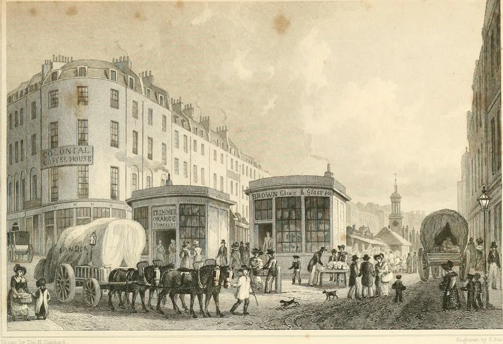 An illustration from London and its environs in the nineteenth century : illustrated by a series of views from original drawings, 1831, leaf 232