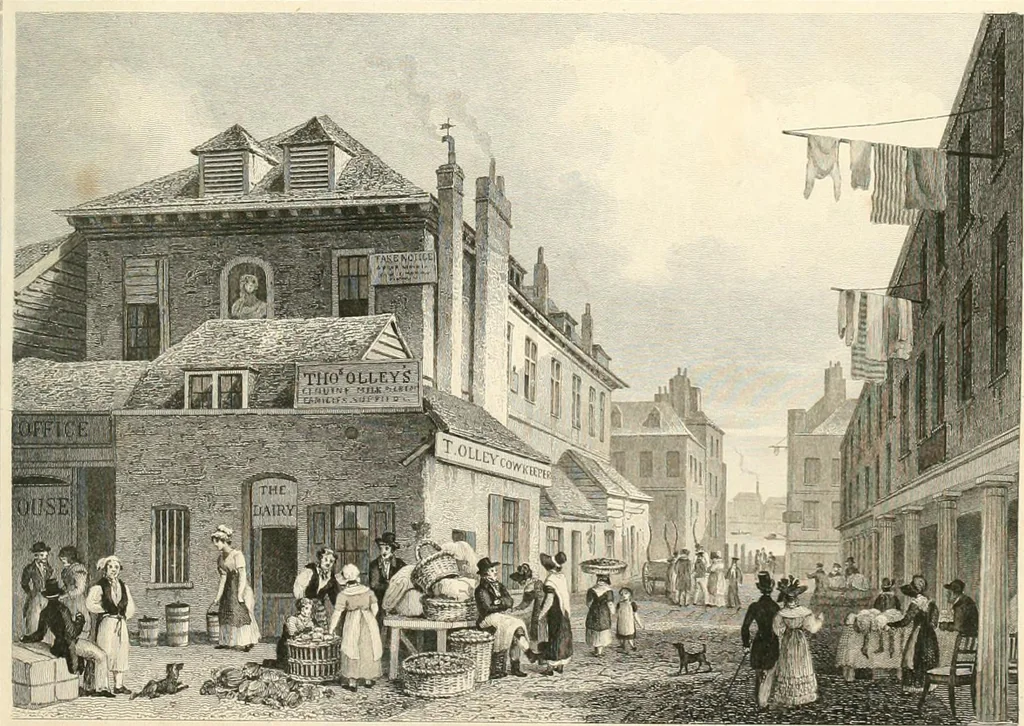 An illustration from London and its environs in the nineteenth century : illustrated by a series of views from original drawings, 1831, leaf 244