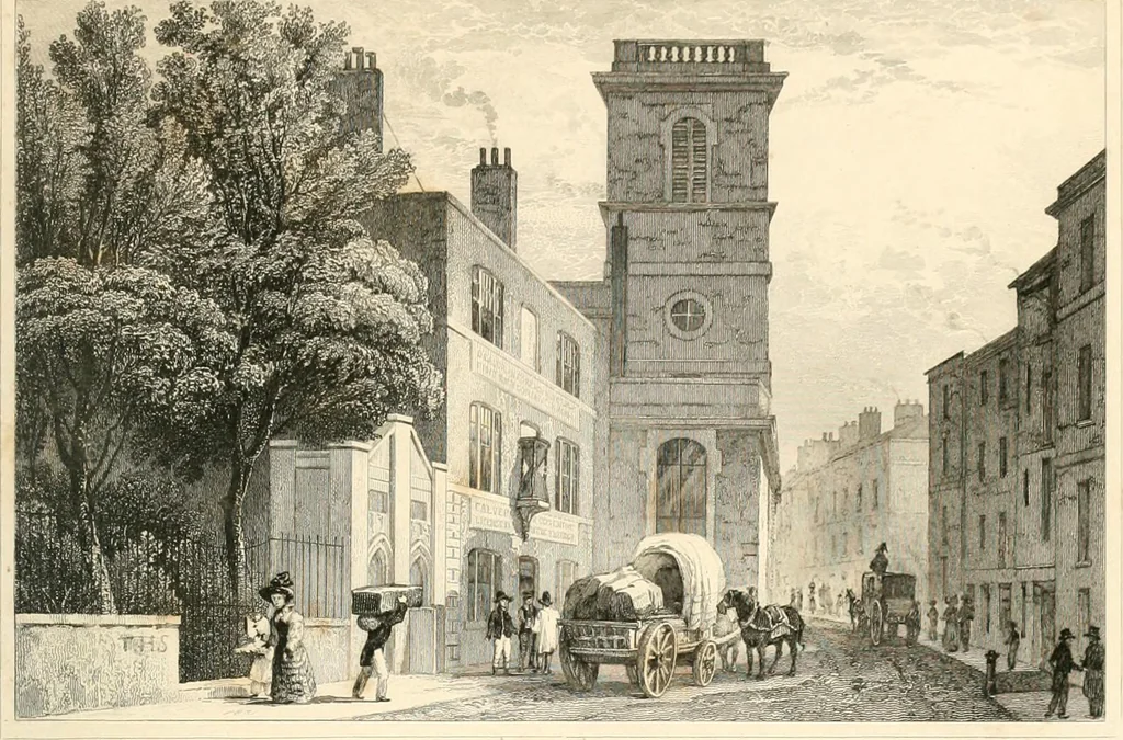 An illustration from London and its environs in the nineteenth century : illustrated by a series of views from original drawings, 1831, leaf 298