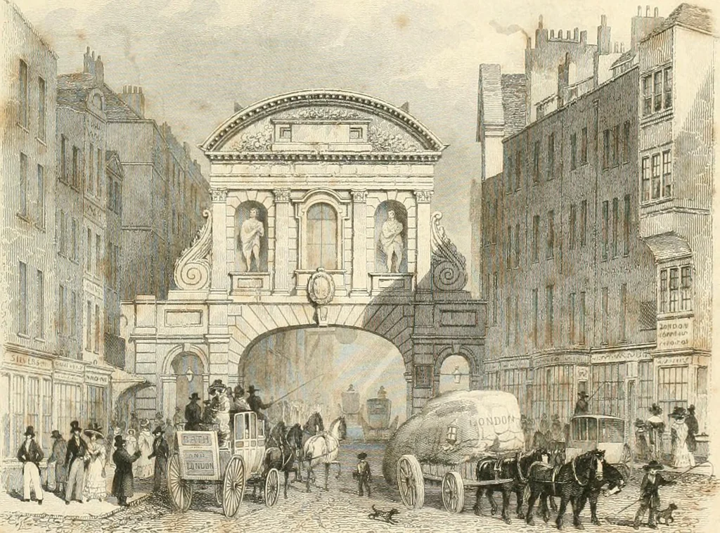 An illustration from London and its environs in the nineteenth century : illustrated by a series of views from original drawings, 1831, leaf 4