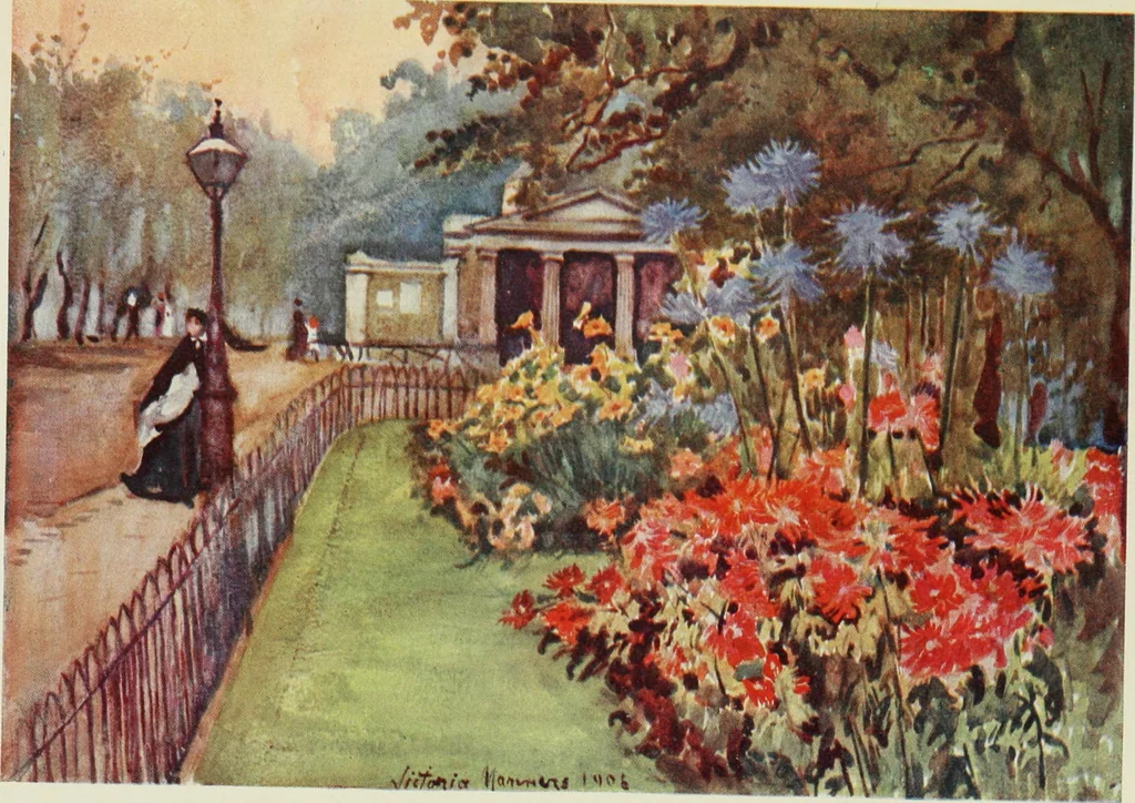 An illustration from London parks and gardens, 1907, leaf 72