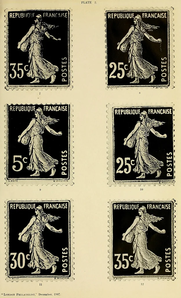 An illustration from The London philatelist, 1892, leaf 299