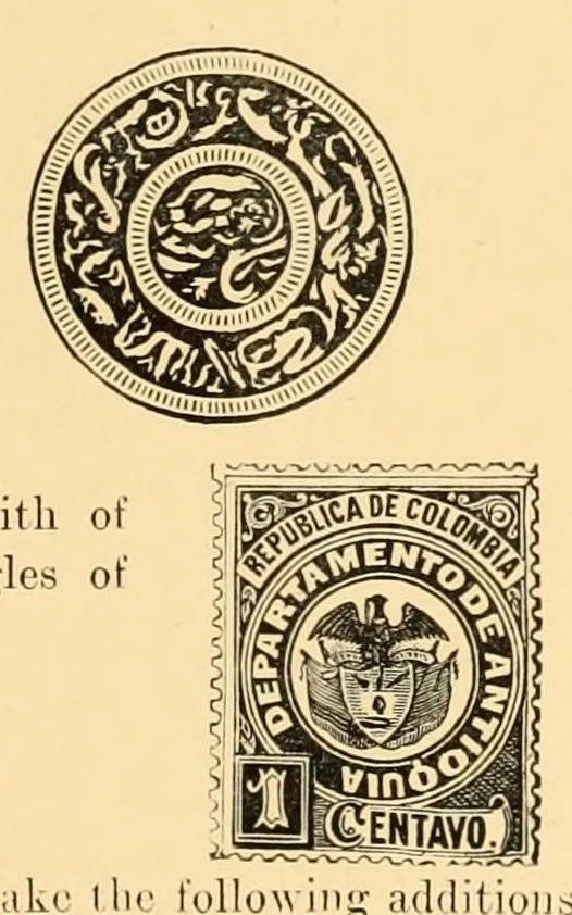An illustration from The London philatelist, 1892, leaf 161