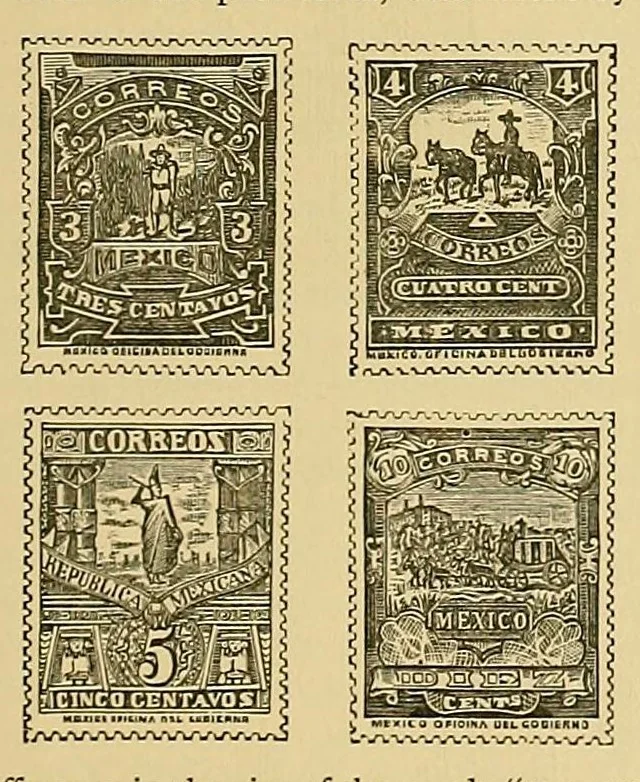An illustration from The London philatelist, 1892, leaf 163