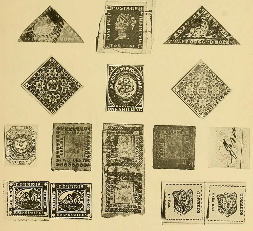 An illustration from The London philatelist, 1892, leaf 47