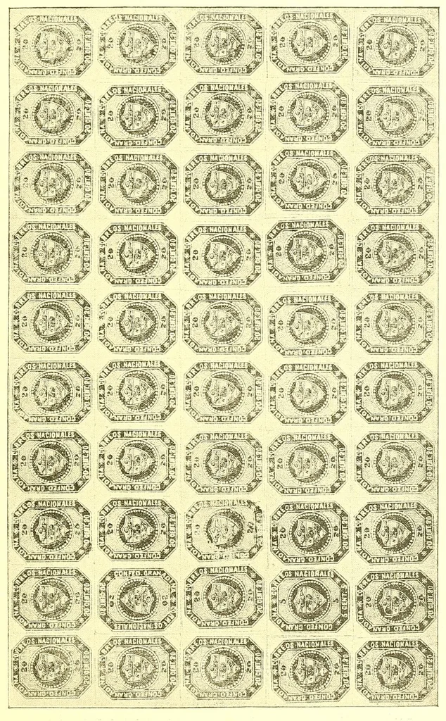 An illustration from The London philatelist, 1892, leaf 321