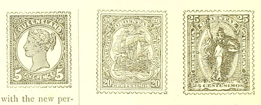 An illustration from The London philatelist, 1892, leaf 34