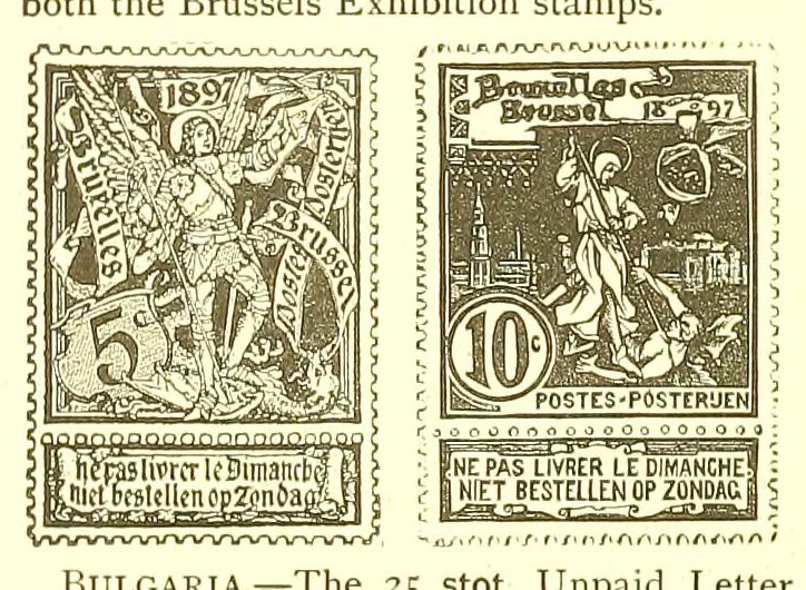 An illustration from The London philatelist, 1892, leaf 374
