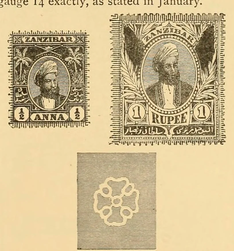 An illustration from The London philatelist, 1892, leaf 67
