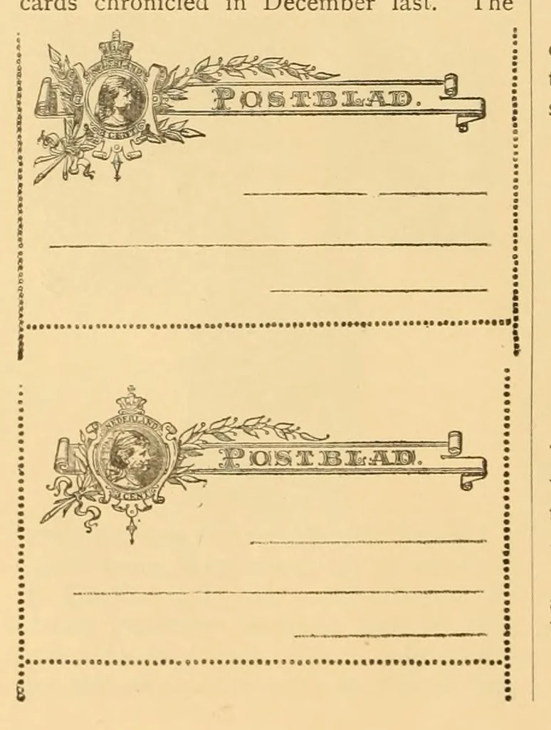 An illustration from The London philatelist, 1892, leaf 68