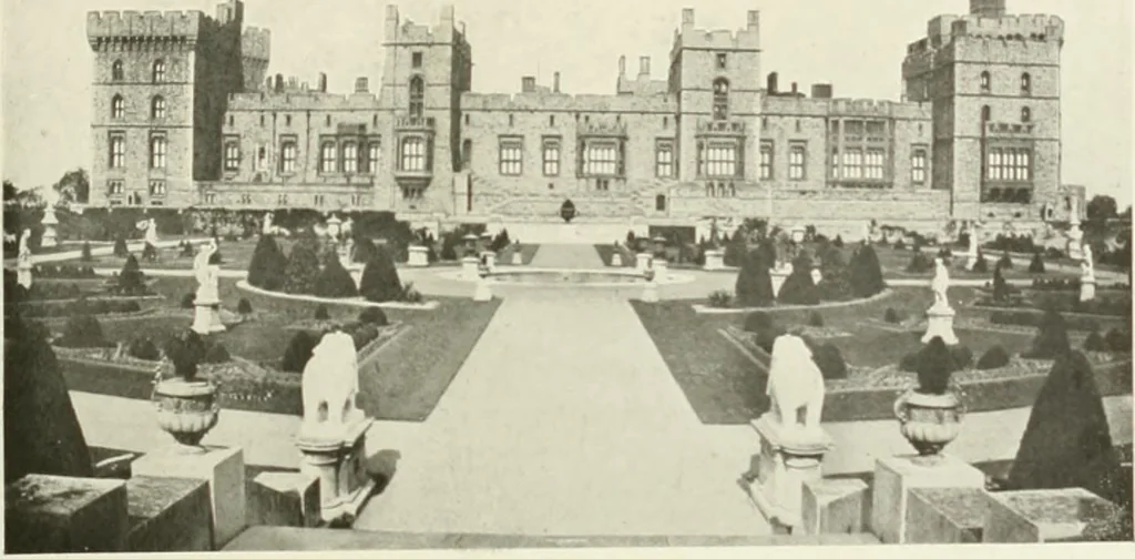 An illustration from Londres, Hampton Court et Windsor, 1912, leaf 158
