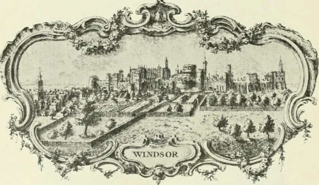 An illustration from Londres, Hampton Court et Windsor, 1912, leaf 173