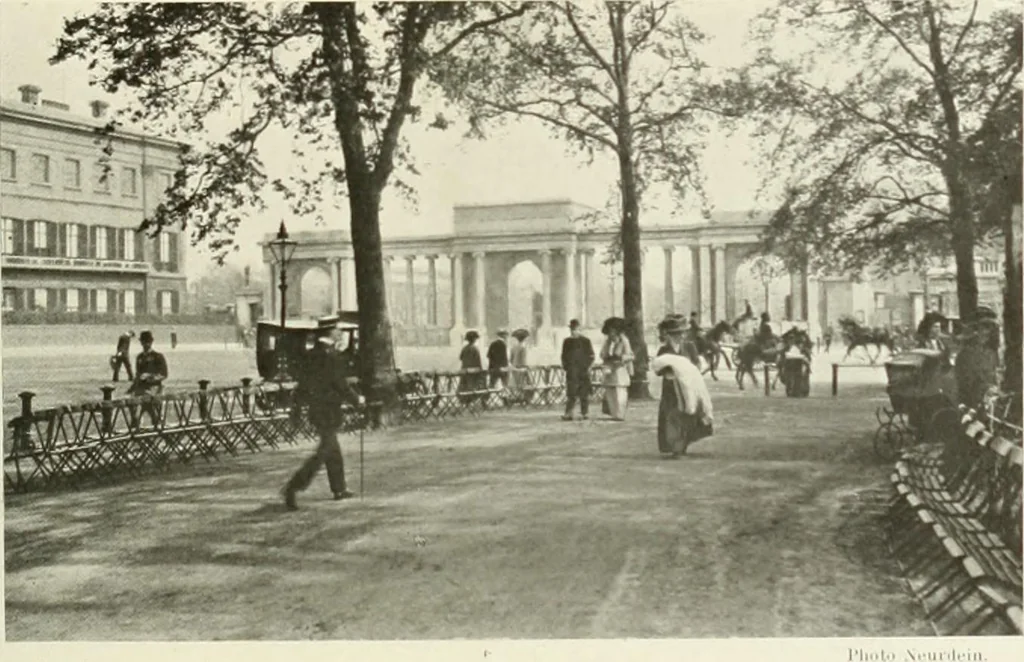 An illustration from Londres, Hampton Court et Windsor, 1912, leaf 72