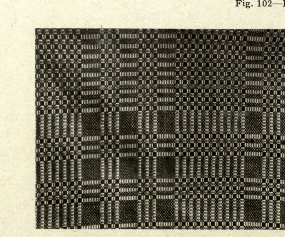 An illustration from Foot-power loom weaving, 1918, leaf 86
