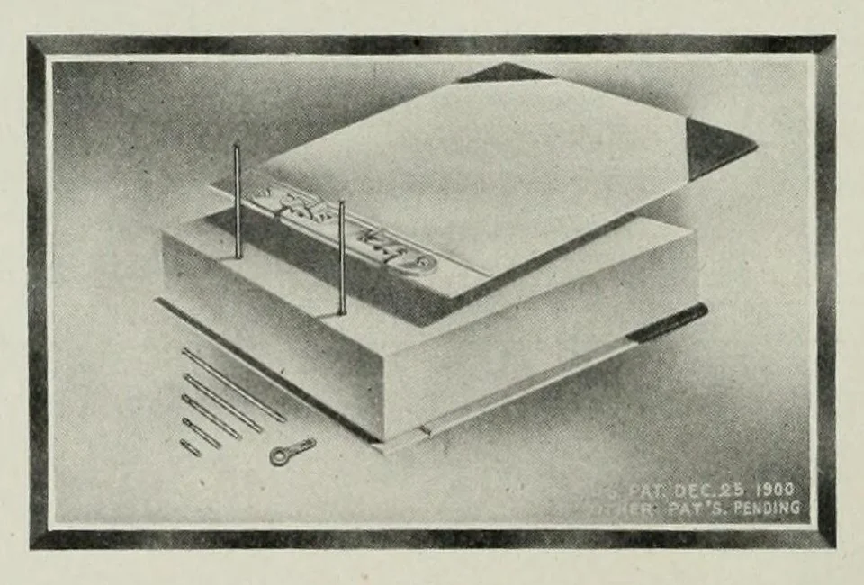 An illustration from Loose leaf books and systems for general business, 1907, leaf 110