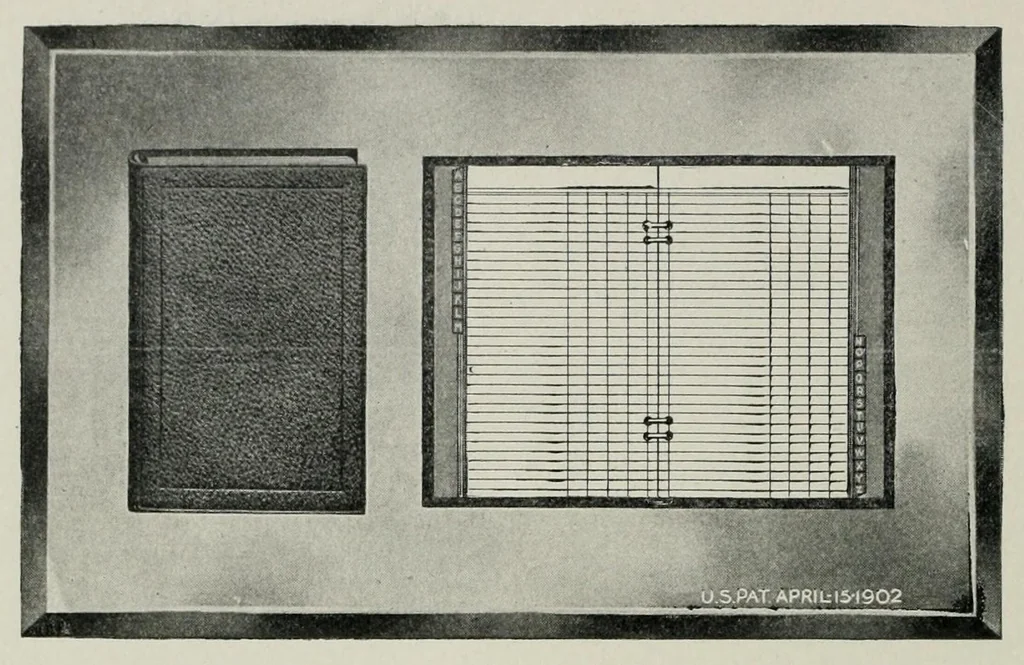 An illustration from Loose leaf books and systems for general business, 1907, leaf 166