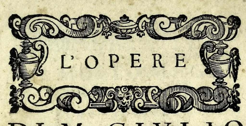 An illustration from L'opere di M. Givlio Camillo .., 1584, leaf 5