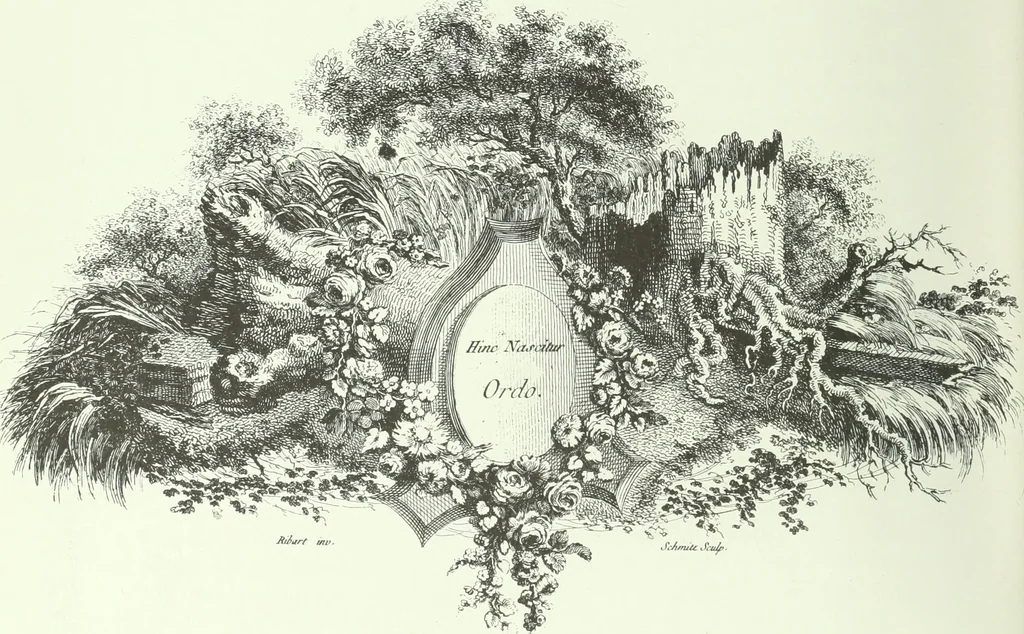 An illustration from L'ordre françois trouvé dans la nature, présenté au roi le 21 septembre 1776. Orné de planches gravées d'après les dessins de l'auteur, 1783, leaf 69