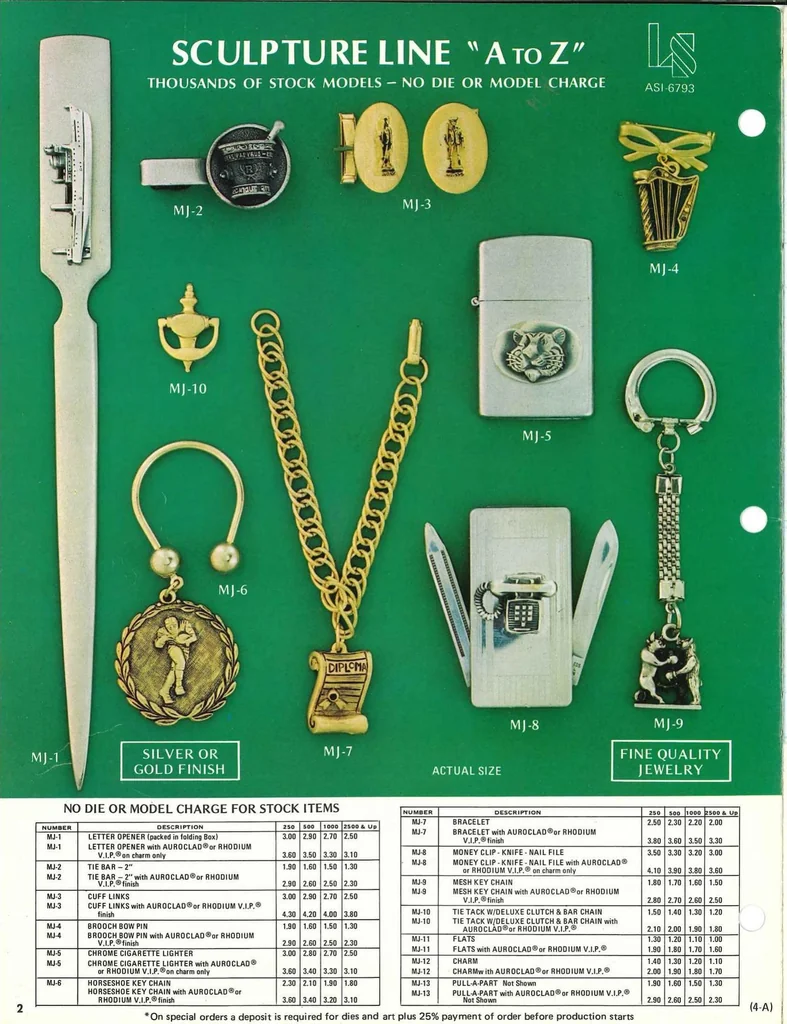 An illustration from Lordship Simco Jewelry and Awards 1973, 1973, leaf 1