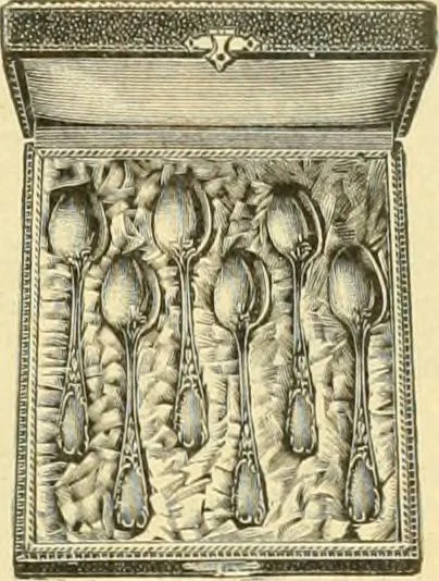 An illustration from L'orfevrerie d'Ercuis ... fonderies, laminoirs et ateliers d'orfevrerie, d'argenture et dorure a Ercuis (Oise)., 1911, leaf 116