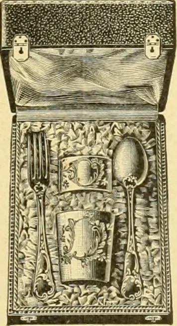 An illustration from L'orfevrerie d'Ercuis ... fonderies, laminoirs et ateliers d'orfevrerie, d'argenture et dorure a Ercuis (Oise)., 1911, leaf 118