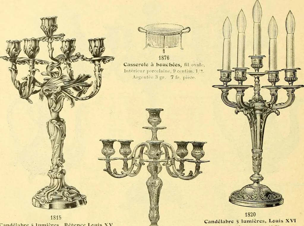An illustration from L'orfevrerie d'Ercuis ... fonderies, laminoirs et ateliers d'orfevrerie, d'argenture et dorure a Ercuis (Oise)., 1911, leaf 135
