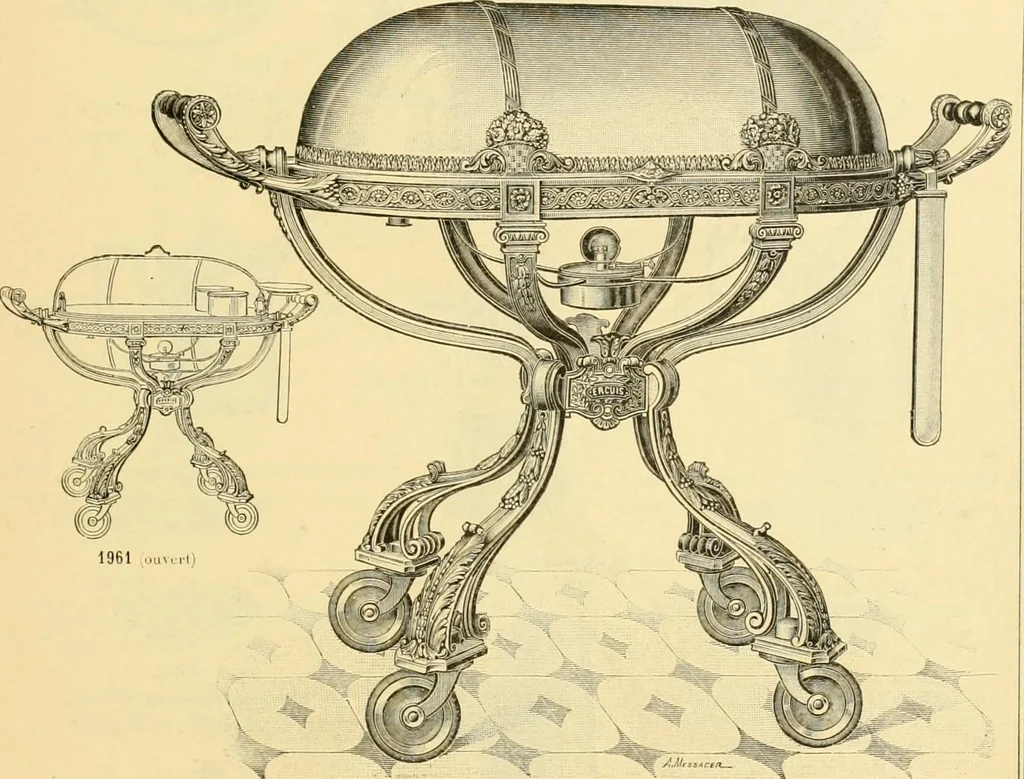An illustration from L'orfevrerie d'Ercuis ... fonderies, laminoirs et ateliers d'orfevrerie, d'argenture et dorure a Ercuis (Oise)., 1911, leaf 138