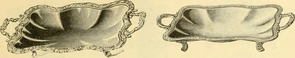 An illustration from L'orfevrerie d'Ercuis ... fonderies, laminoirs et ateliers d'orfevrerie, d'argenture et dorure a Ercuis (Oise)., 1911, leaf 142