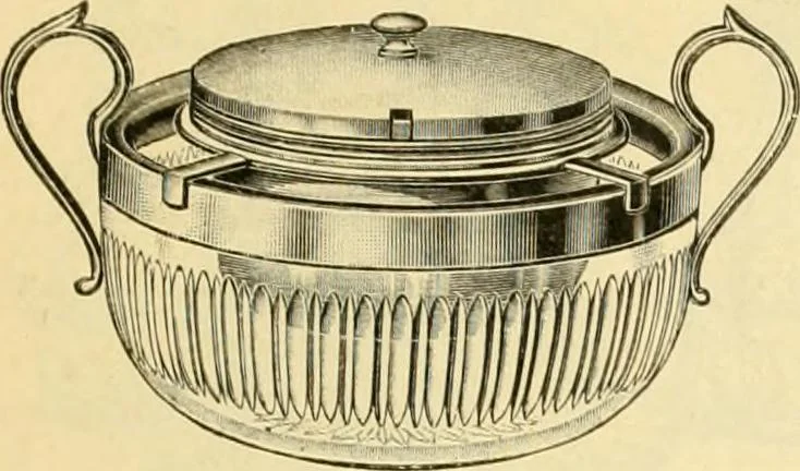 An illustration from L'orfevrerie d'Ercuis ... fonderies, laminoirs et ateliers d'orfevrerie, d'argenture et dorure a Ercuis (Oise)., 1911, leaf 146
