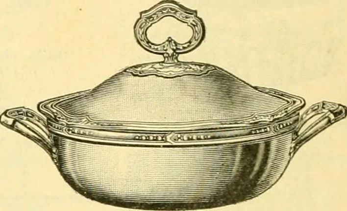 An illustration from L'orfevrerie d'Ercuis ... fonderies, laminoirs et ateliers d'orfevrerie, d'argenture et dorure a Ercuis (Oise)., 1911, leaf 149