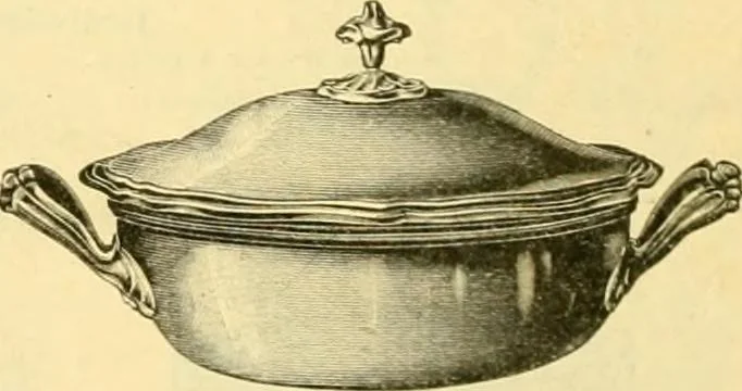 An illustration from L'orfevrerie d'Ercuis ... fonderies, laminoirs et ateliers d'orfevrerie, d'argenture et dorure a Ercuis (Oise)., 1911, leaf 149
