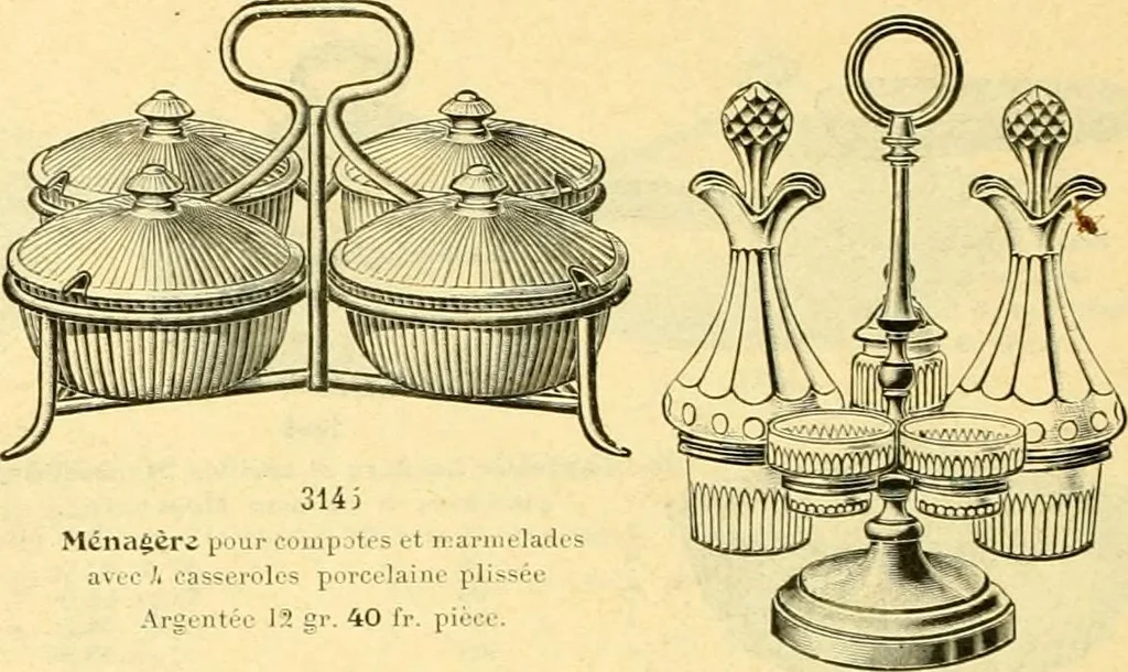 An illustration from L'orfevrerie d'Ercuis ... fonderies, laminoirs et ateliers d'orfevrerie, d'argenture et dorure a Ercuis (Oise)., 1911, leaf 151