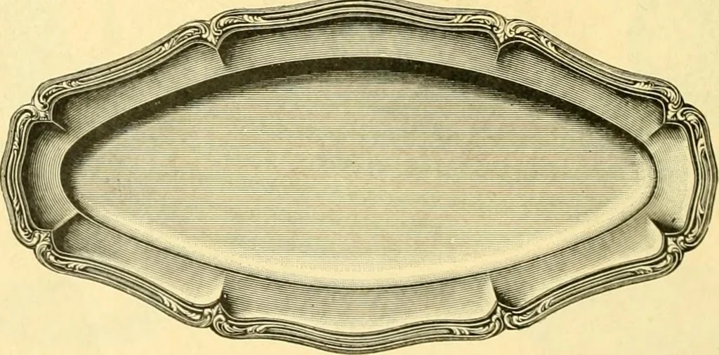 An illustration from L'orfevrerie d'Ercuis ... fonderies, laminoirs et ateliers d'orfevrerie, d'argenture et dorure a Ercuis (Oise)., 1911, leaf 155