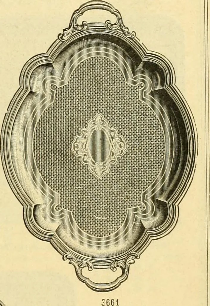 An illustration from L'orfevrerie d'Ercuis ... fonderies, laminoirs et ateliers d'orfevrerie, d'argenture et dorure a Ercuis (Oise)., 1911, leaf 162