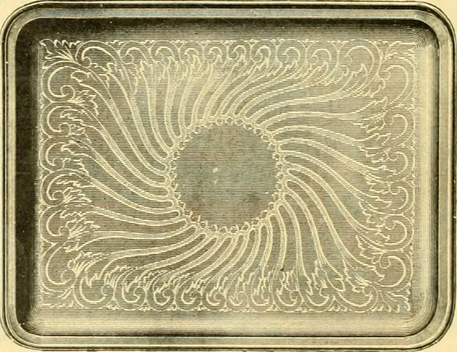 An illustration from L'orfevrerie d'Ercuis ... fonderies, laminoirs et ateliers d'orfevrerie, d'argenture et dorure a Ercuis (Oise)., 1911, leaf 163